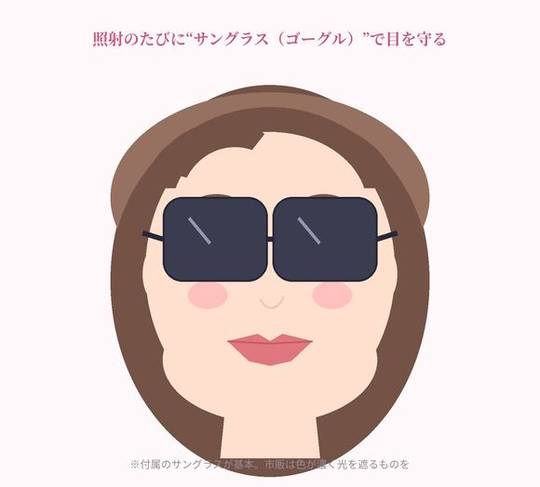 サングラス着用のイラスト