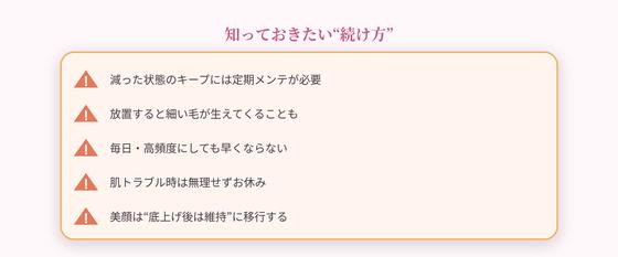 続け方のポイント